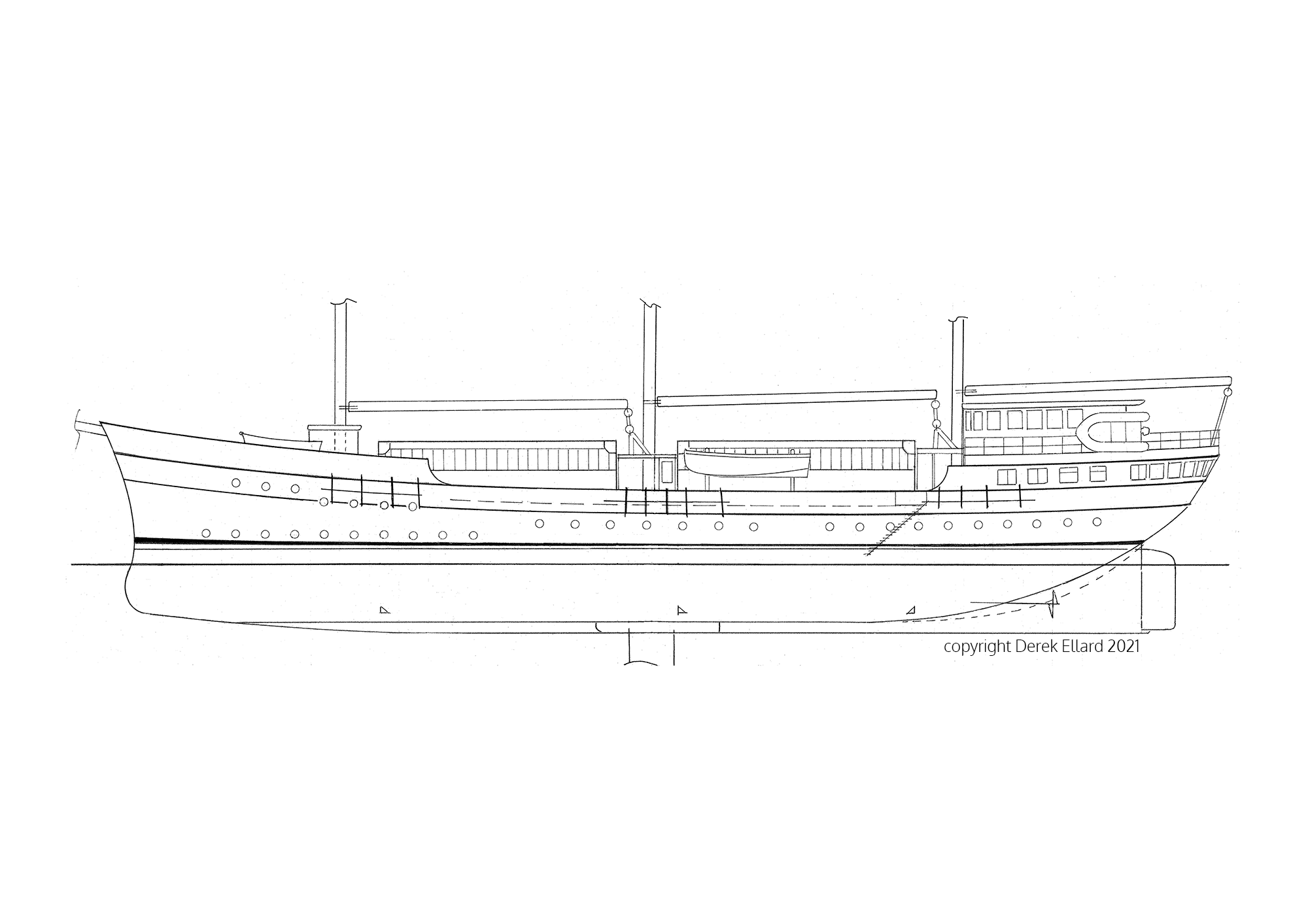 C180 Schooner drawing 2