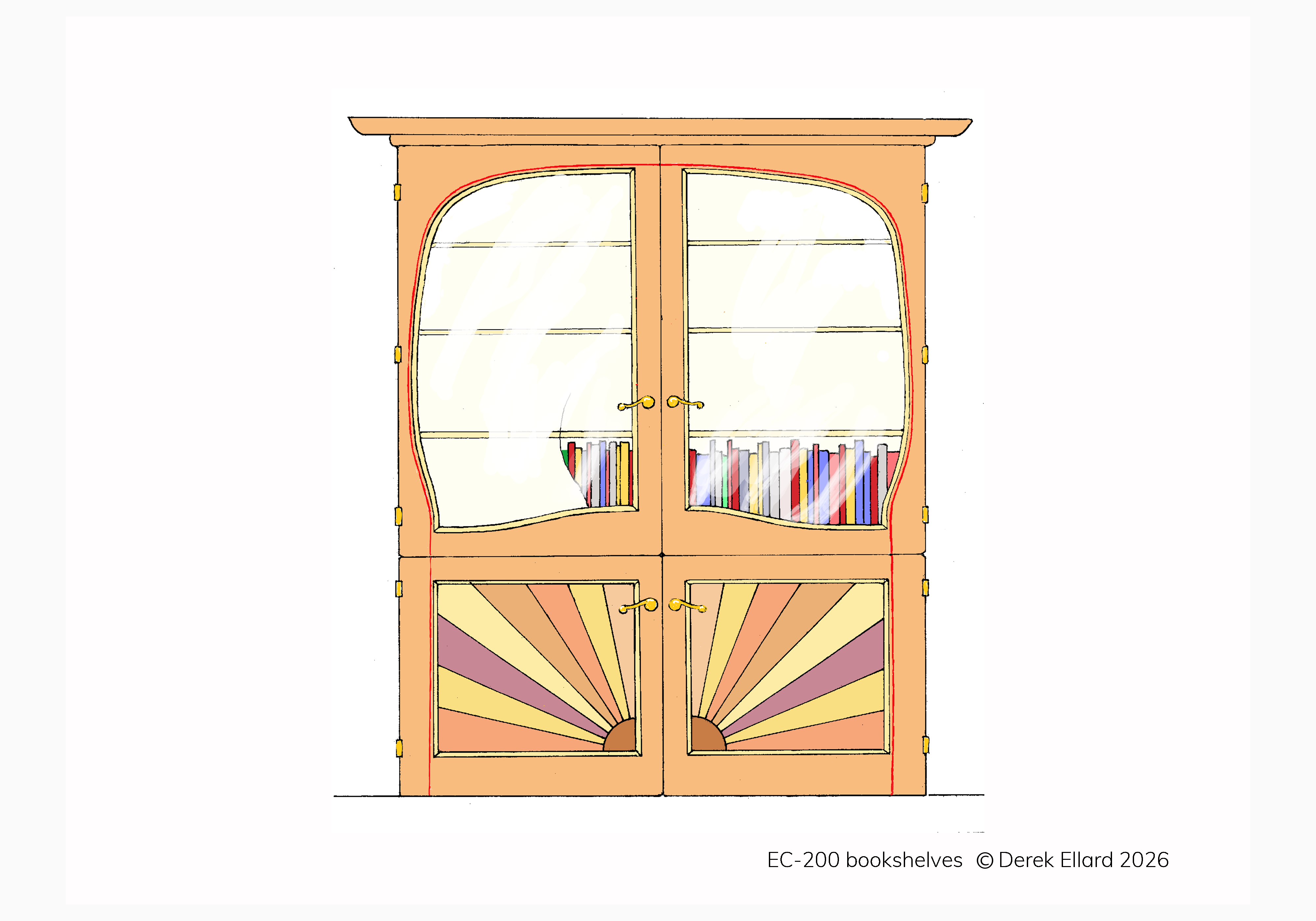 EC-200 bookshelves
