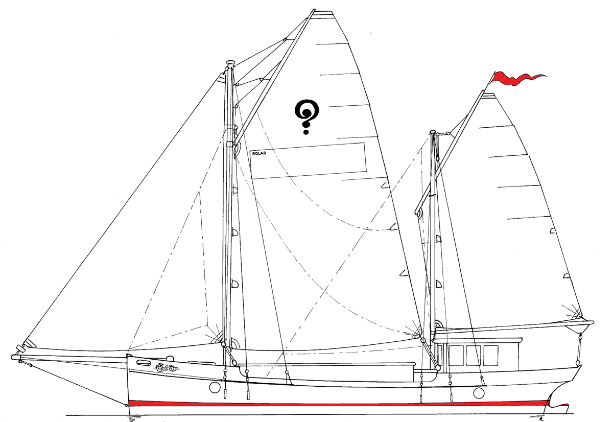 Secret Trader 50 under sail